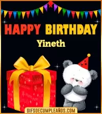 GIF Happy Birthday Yineth